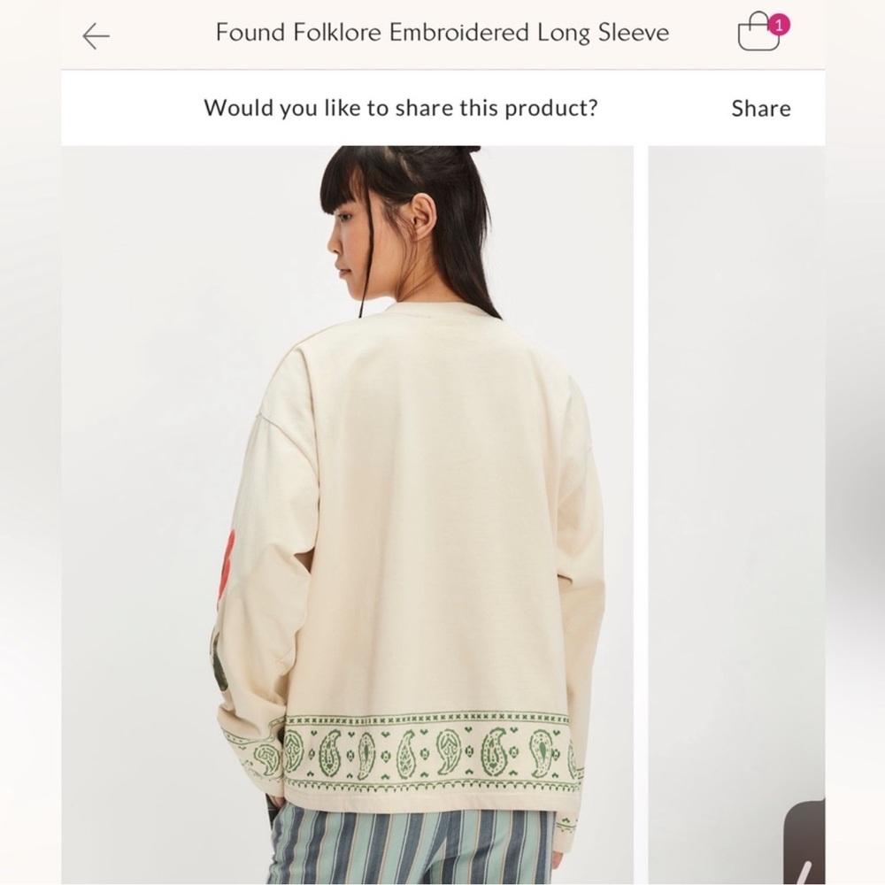 Found Folklore Embroidered top